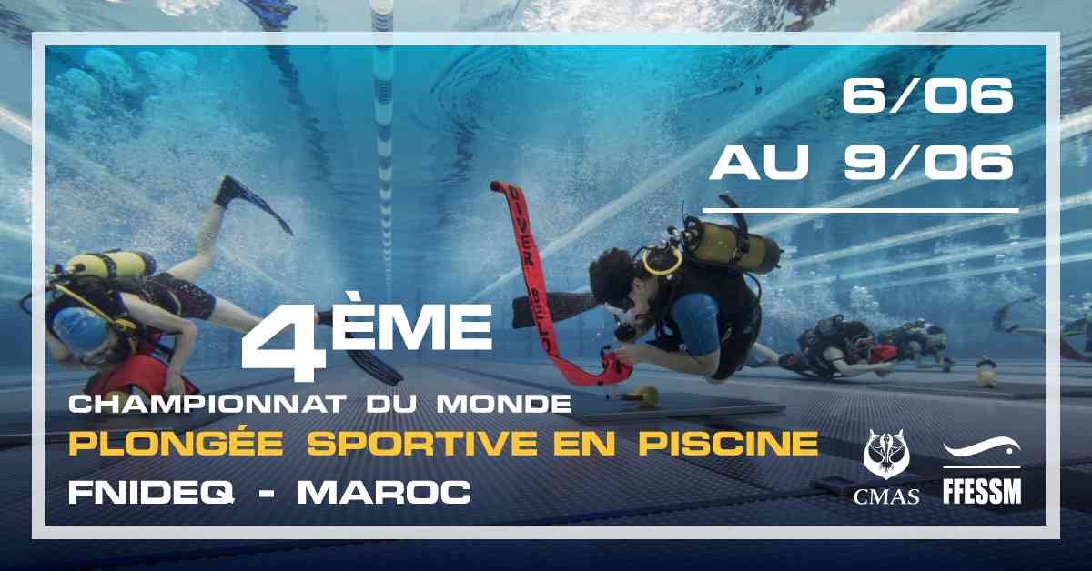 Plongée sportive en piscine | 4ème Championnat du Monde au Maroc